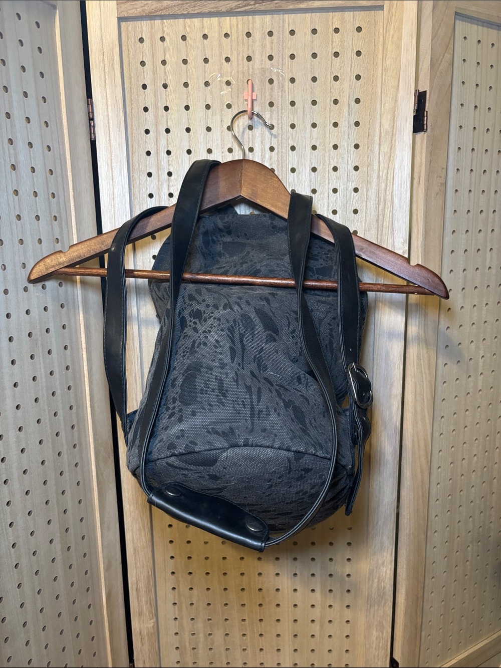 Obey Black Patterned Drawstring Backpack - Picture 3 of 4